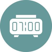 Digital Clock Icon Style vector