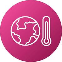 Global Warming Icon Style vector