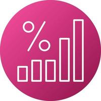 Stats Icon Style vector