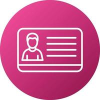 Member Card Icon Style vector