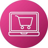 Online Shopping Icon Style vector