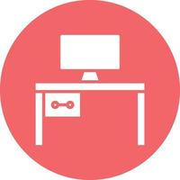 Office Desk Icon Style vector