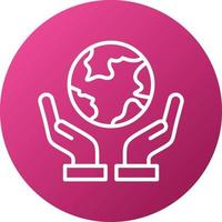 Save World Icon Style vector