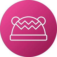 Winter Hat Icon Style vector