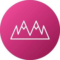 Mountains Icon Style vector