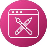 Web Design Icon Style vector