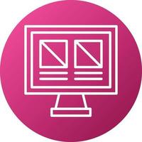 Wireframe Icon Style vector