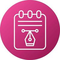 Notepad Icon Style vector