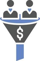 Sales Funnel Icon Style vector