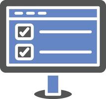 Online Survey Icon Style vector