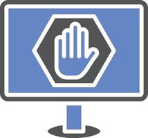 Ad Blocker Icon Style vector