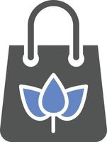 Eco Bag Icon Style vector