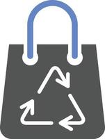 Recycle Bag Icon Style vector