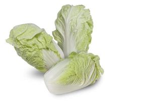 Fresh Chinese cabbage isolated on with background with clipping path. photo