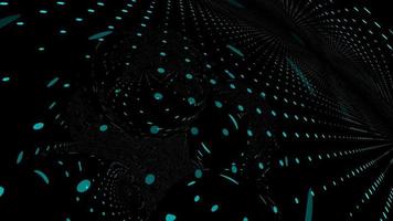 abstract blue particles technology background