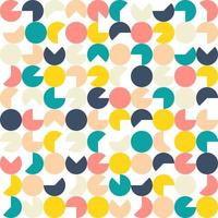 Geometric minimalistic seamless vector pattern. Multicolored abstract flat scandinavian pattern.