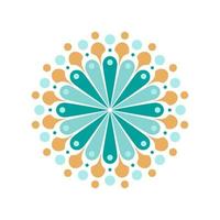 Vector dot painting mandalas. Aboriginal style of dot painting