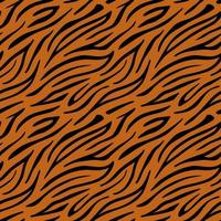 Tiger color seamless pattern. The orange and black stripe texture is repeated. Background template design. vector