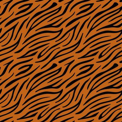 Tiger color seamless pattern. The orange and black stripe texture is repeated. Background template design.