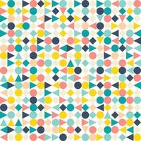 Vector seamless geometric pattern. Abstract flat design. Minimalistic scandinavian pattern.