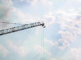 construction crane sky background