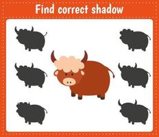 Find correct shadow. Yak vector