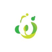 plantilla de logotipo de fruta de aguacate, símbolos de alimentos saludables vector