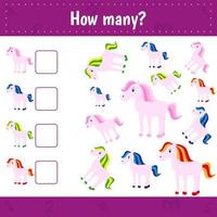 Count how many unicorns vector