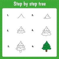 How to draw tree vector