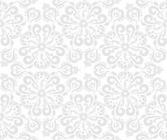 Classic seamless vector pattern. damask orient ornament. classic vintage background. Gray and white. Ornament for fabric, wallpaper and packaging.