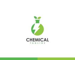creative chemical energy logo template, eco chemical logo