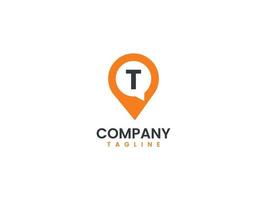 talk point logo design template, location chat logo design vector