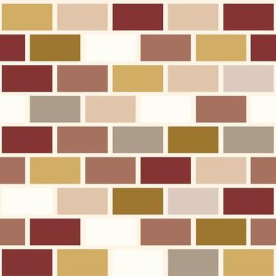 Warm brick pattern seamless vector background