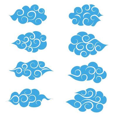 Japan art  cloud element
