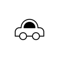 coche, automóvil, transporte línea sólida icono vector ilustración logotipo plantilla. adecuado para muchos propósitos.