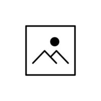 imagen, galería, imagen línea sólida icono vector ilustración logotipo plantilla. adecuado para muchos propósitos.