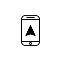 Gps, Map, Navigation, Direction Solid Line Icon Vector Illustration Logo Template. Suitable For Many Purposes.