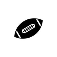 American Football, Rugby Solid Line Icon Vector Illustration Logo Template. Suitable For Many Purposes.