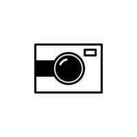 Camera, Photography, Digital, Photo Solid Line Icon Vector Illustration Logo Template. Suitable For Many Purposes.