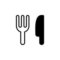 Restaurant, Food, Kitchen Solid Line Icon Vector Illustration Logo Template. Suitable For Many Purposes.