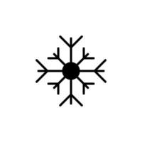 Winter, Snowfall, Snow, Snowflake Solid Line Icon Vector Illustration Logo Template. Suitable For Many Purposes.