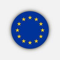 país unión europea. bandera de la unión europea. ilustración vectorial vector