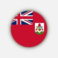 Country Bermuda. Bermuda flag. Vector illustration.