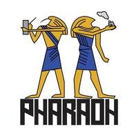 pharaoh logo for vape and phone store vector