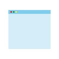 Web browser window. Template of website interface. vector