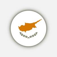 Country Cyprus. Cyprus flag. Vector illustration.