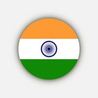 Country India. India flag. Vector illustration.