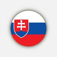 Country Slovakia. Slovakia flag. Vector illustration.