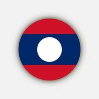 Country Laos. Laos flag. Vector illustration.