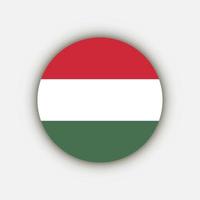 Country Hungary. Hungary flag. Vector illustration.